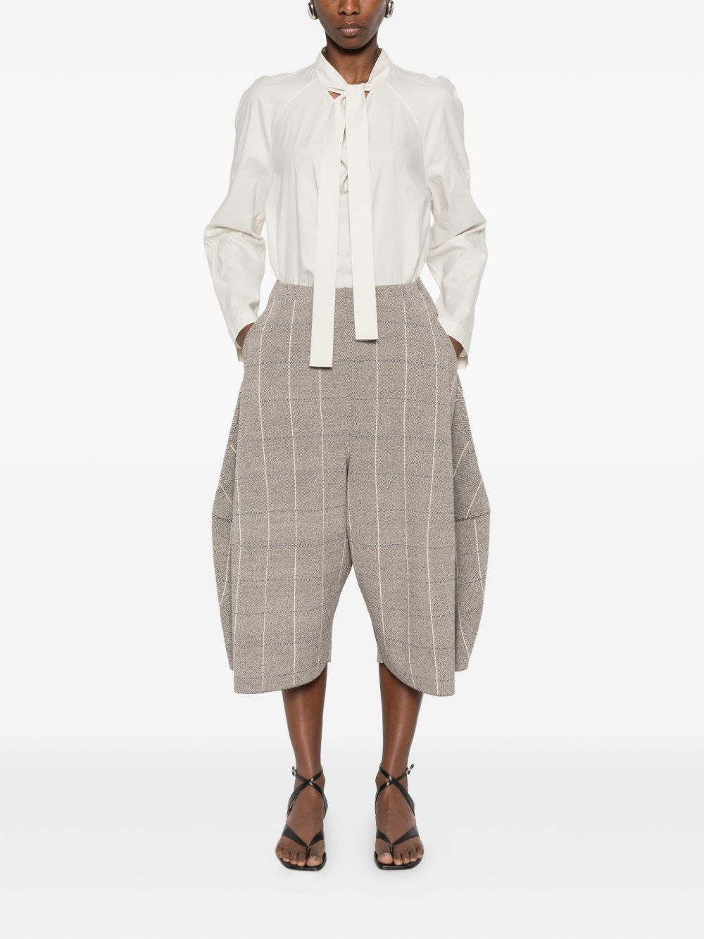 Blusa ascot in bianco LEMAIRE - donna 