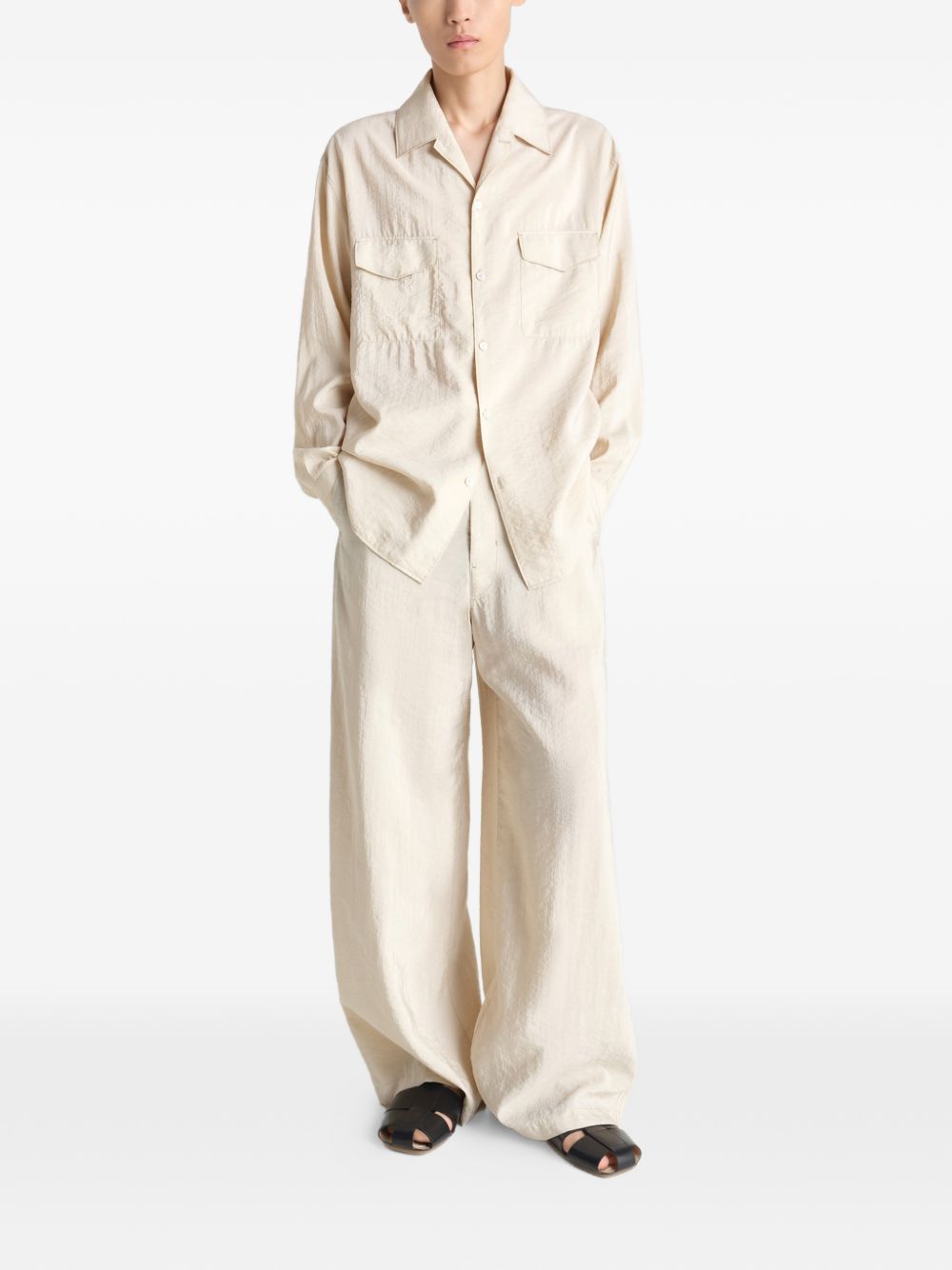 Camicia con tasche in beige Lemaire - uomo 