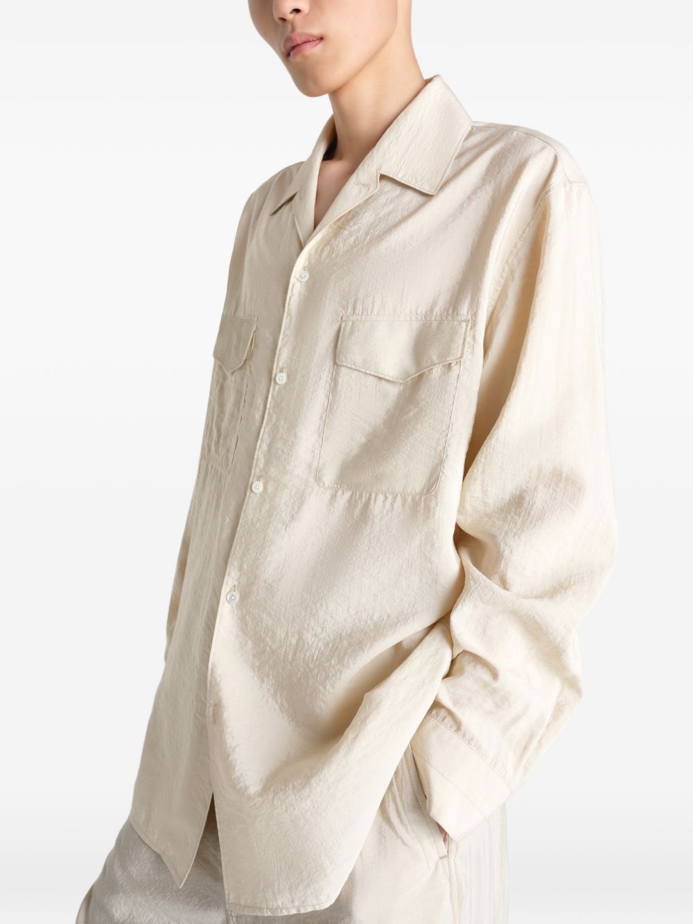 Camicia con tasche in beige Lemaire - uomo 