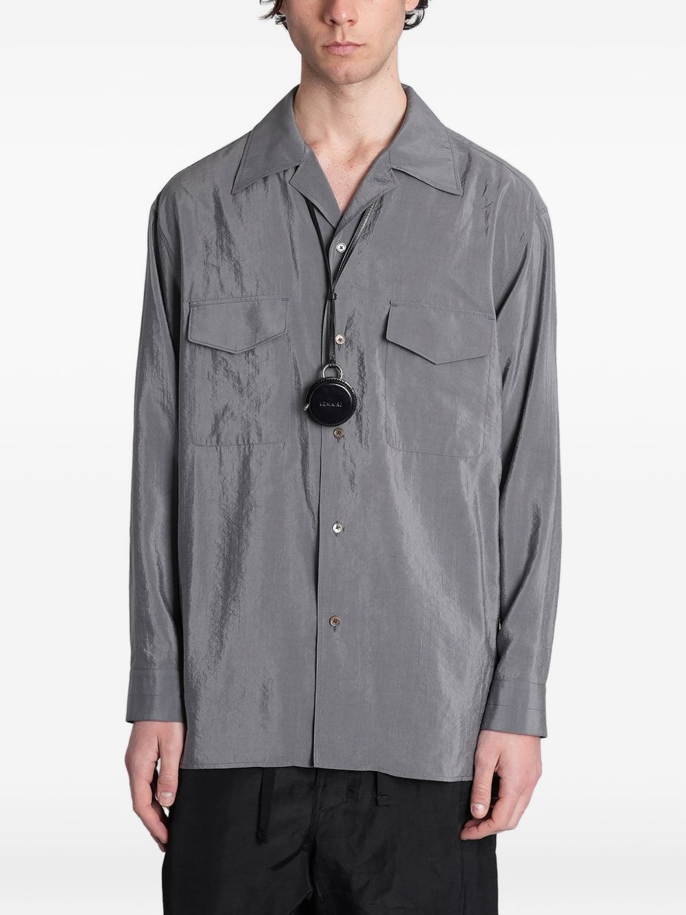 Camicia con tasche in grigio Lemaire - uomo 