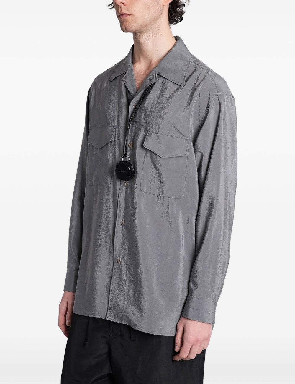 Camicia con tasche in grigio Lemaire - uomo 