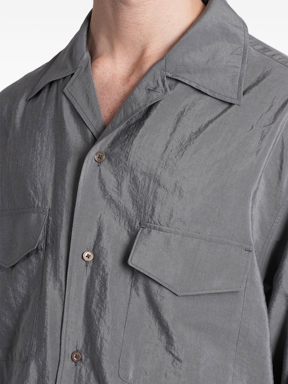 Camicia con tasche in grigio Lemaire - uomo 