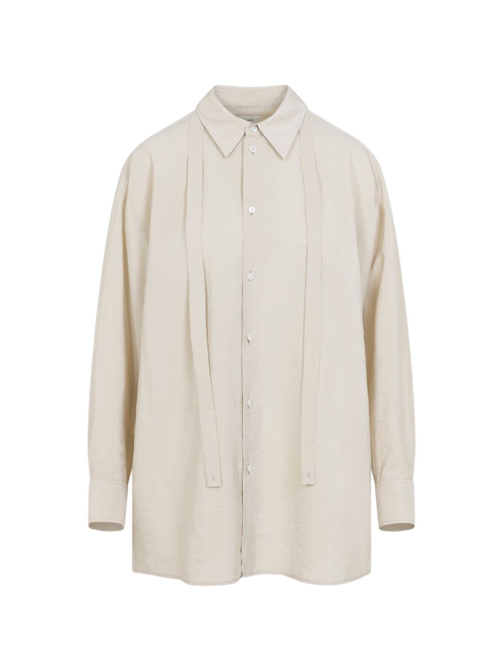 Camicia con nodo in beige Lemaire - donna 