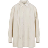 Camicia con nodo in beige Lemaire - donna 