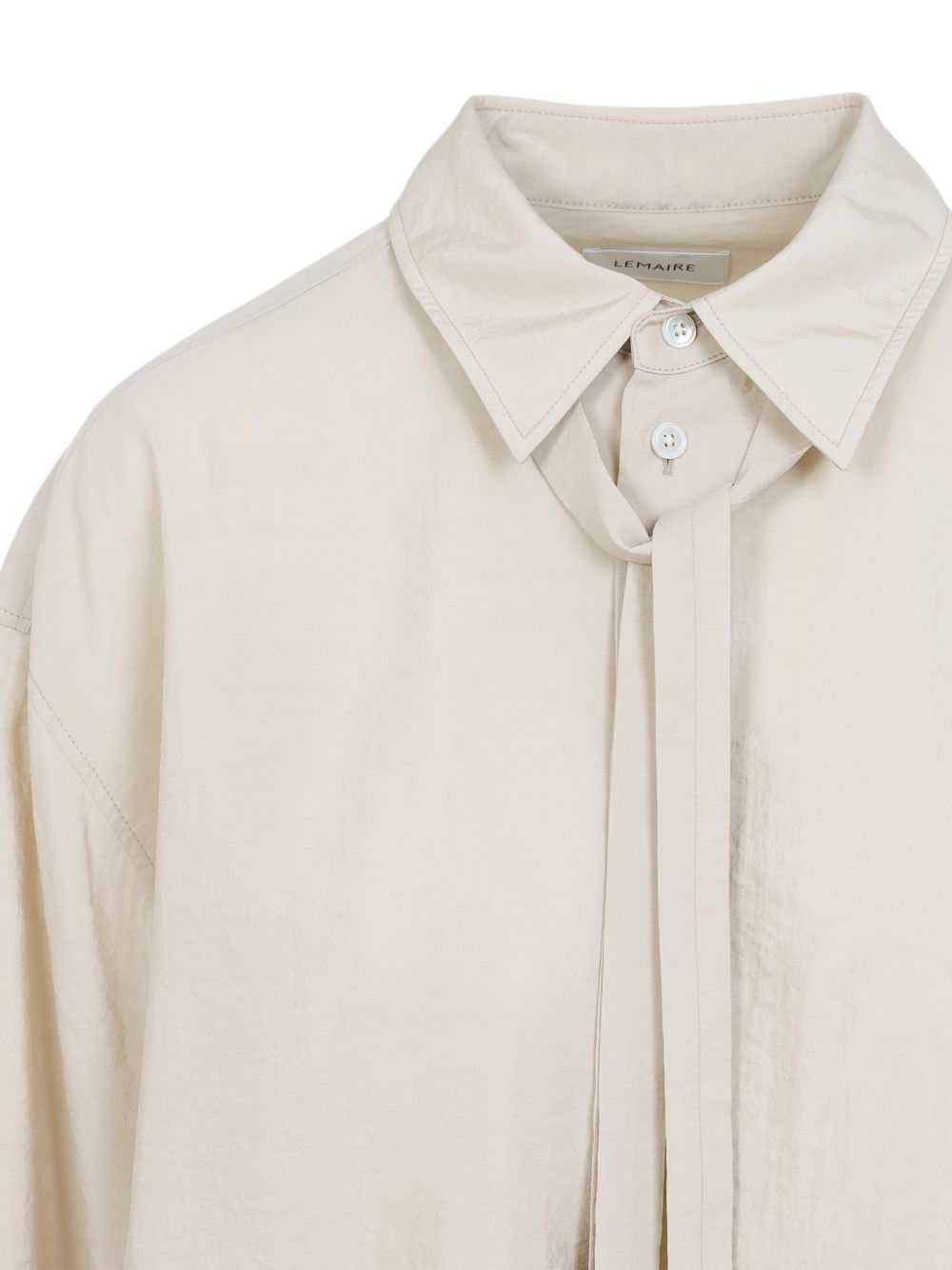 Camicia con nodo in beige Lemaire - donna 