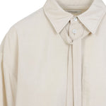 Camicia con nodo in beige Lemaire - donna 