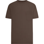 T-shirt a maniche corte in marrone Lemaire - uomo 