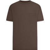 T-shirt a maniche corte in marrone Lemaire - uomo 