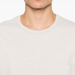 T-shirt a maniche corte in bianco Lemaire - uomo 