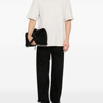 T-shirt a maniche corte in bianco Lemaire - uomo 