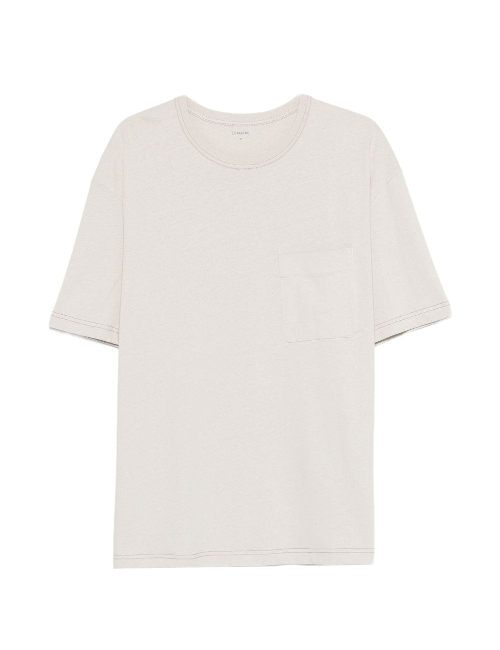 T-shirt a maniche corte in bianco Lemaire - uomo 