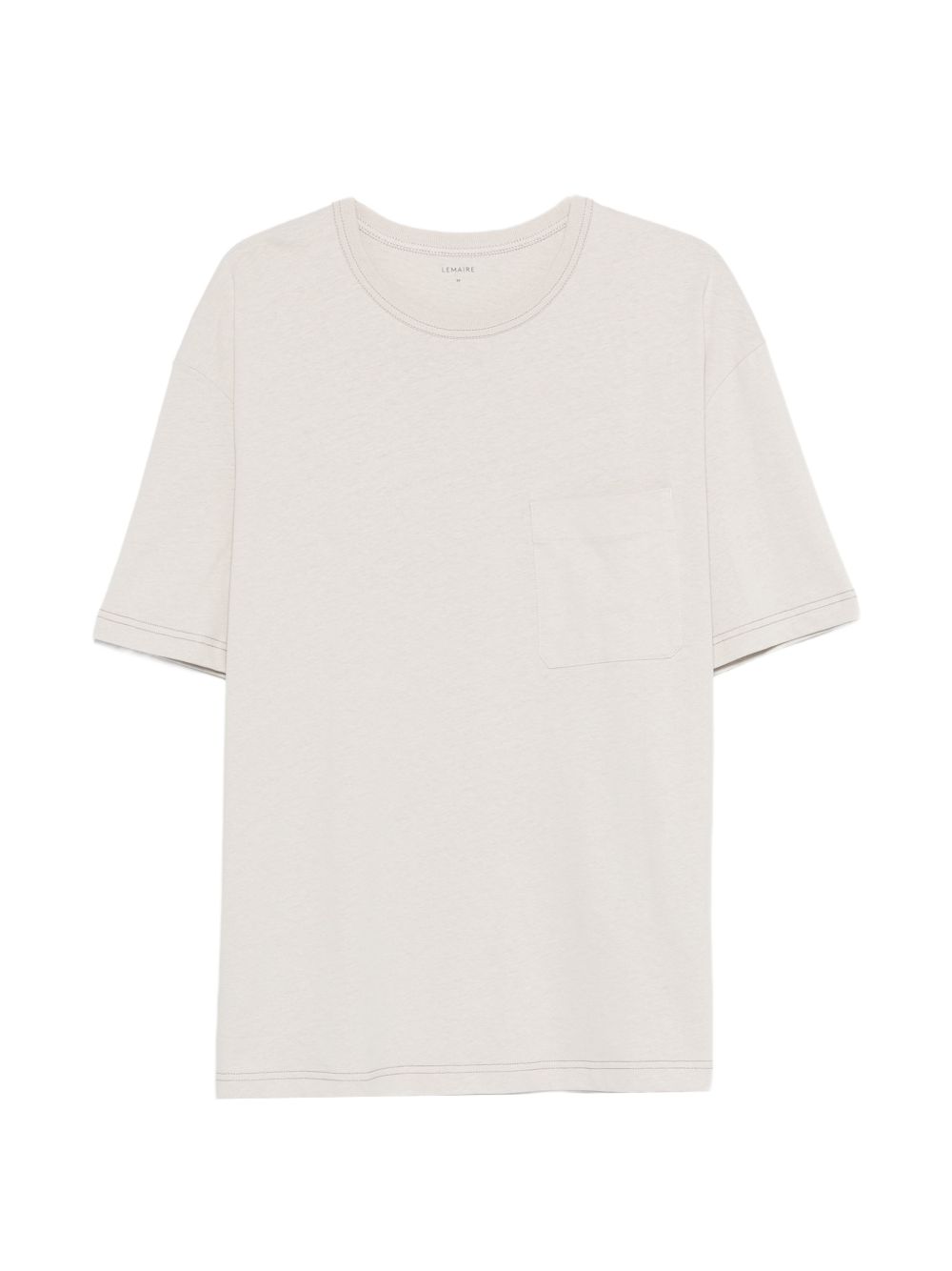 T-shirt a maniche corte in bianco Lemaire - uomo 