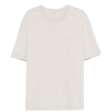 T-shirt a maniche corte in bianco Lemaire - uomo 