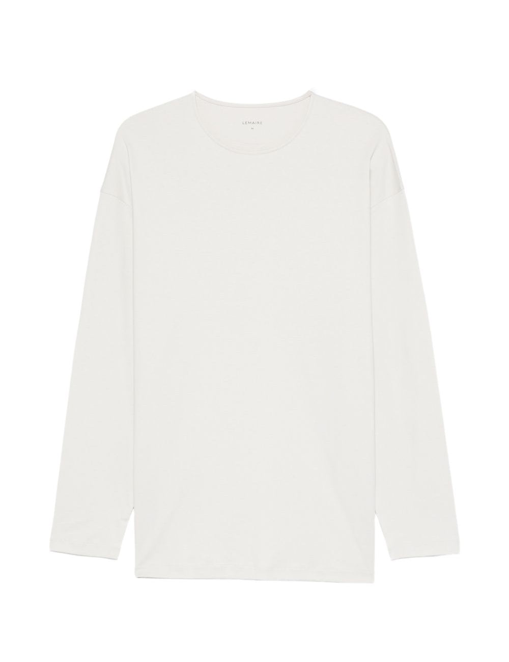 T-shirt a manica lunga in bianco Lemaire - uomo 