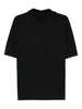 Lemaire black T-shirt with scarf - women