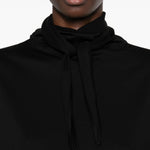 T-shirt con foulard in nero Lemaire - donna 