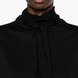 T-shirt con foulard in nero Lemaire - donna 
