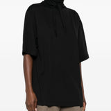 T-shirt con foulard in nero Lemaire - donna 