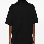 T-shirt con foulard in nero Lemaire - donna 