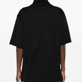 T-shirt con foulard in nero Lemaire - donna 