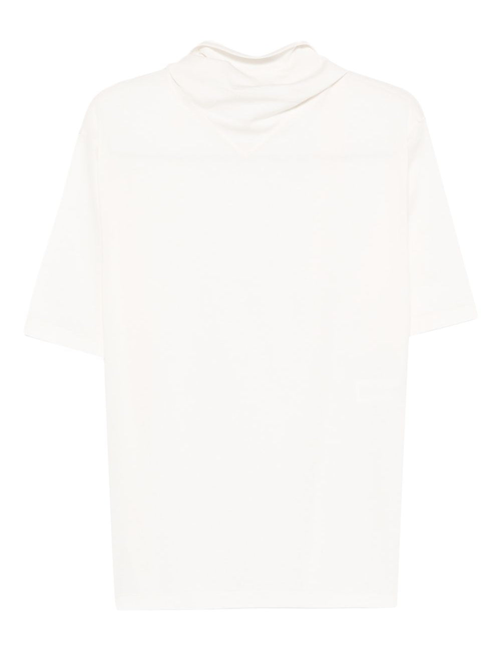 T-shirt con foulard in avorio Lemaire - donna 