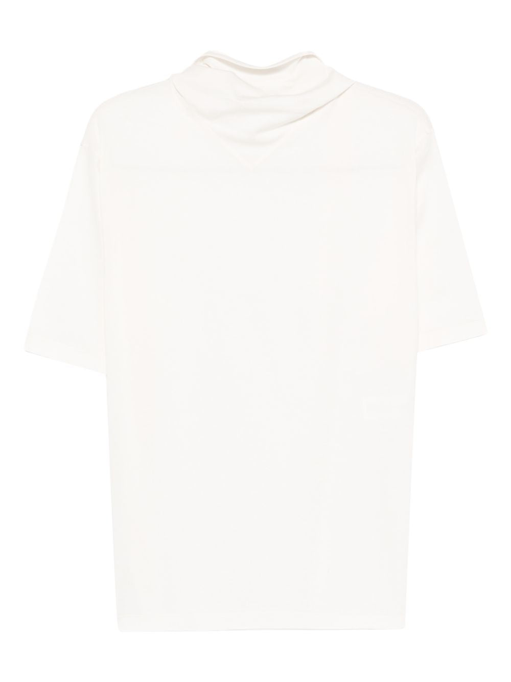 T-shirt con foulard in avorio Lemaire - donna 