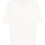 T-shirt con foulard in avorio Lemaire - donna 