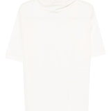 T-shirt con foulard in avorio Lemaire - donna 