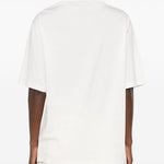 T-shirt con foulard in avorio Lemaire - donna 