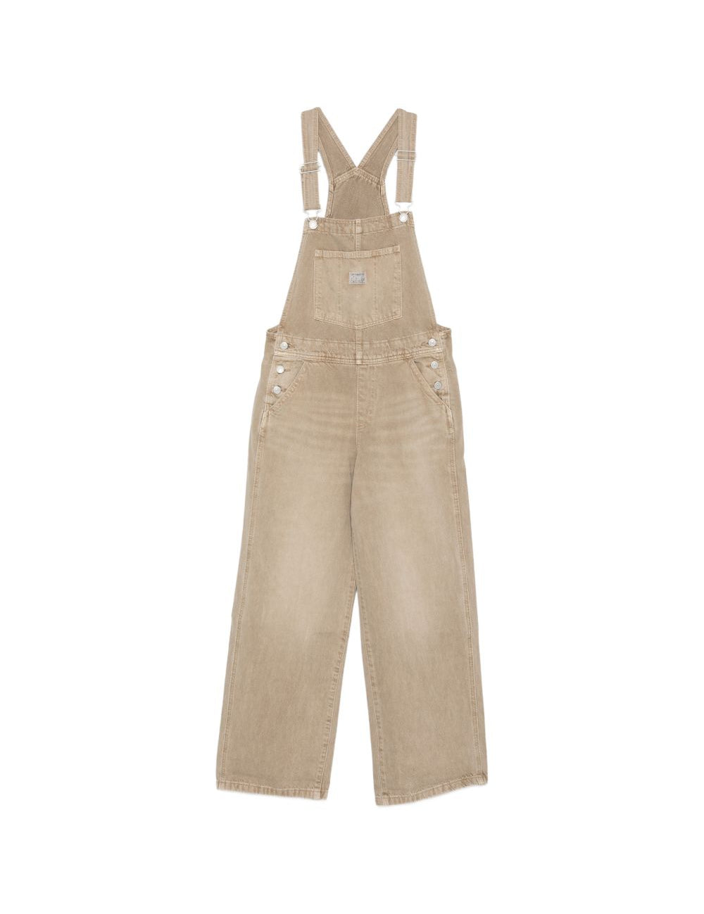 Salopette con tasche laterali in beige Levi's - donna 
