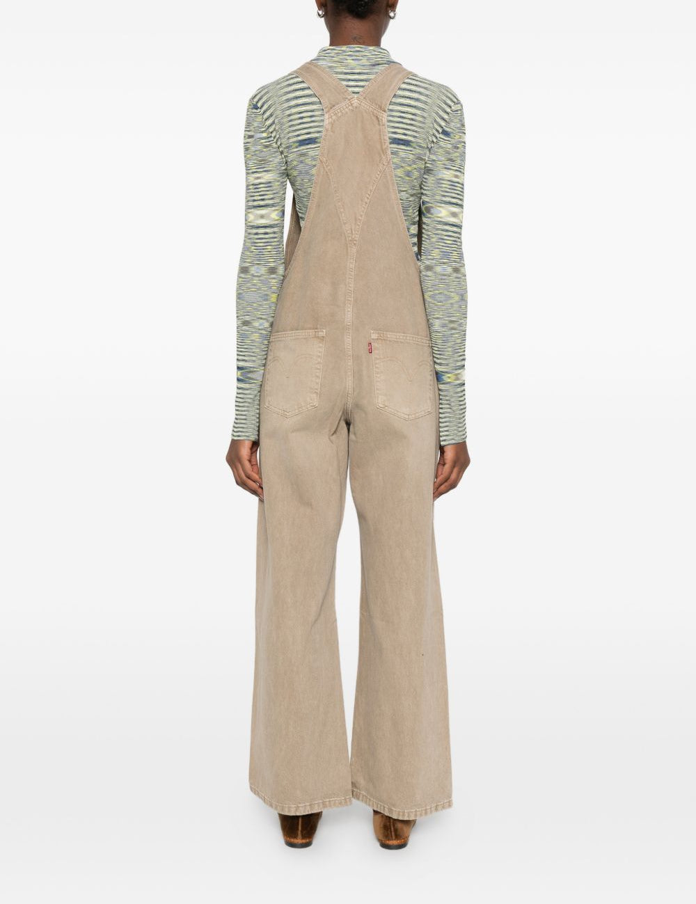 Salopette con tasche laterali in beige Levi's - donna 