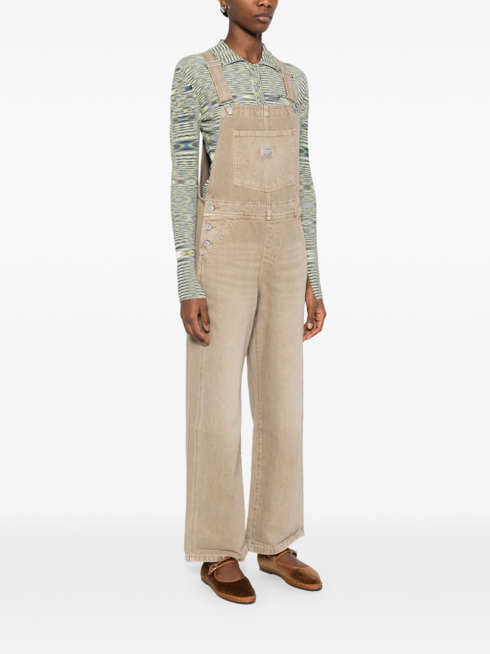 Salopette con tasche laterali in beige Levi's - donna 
