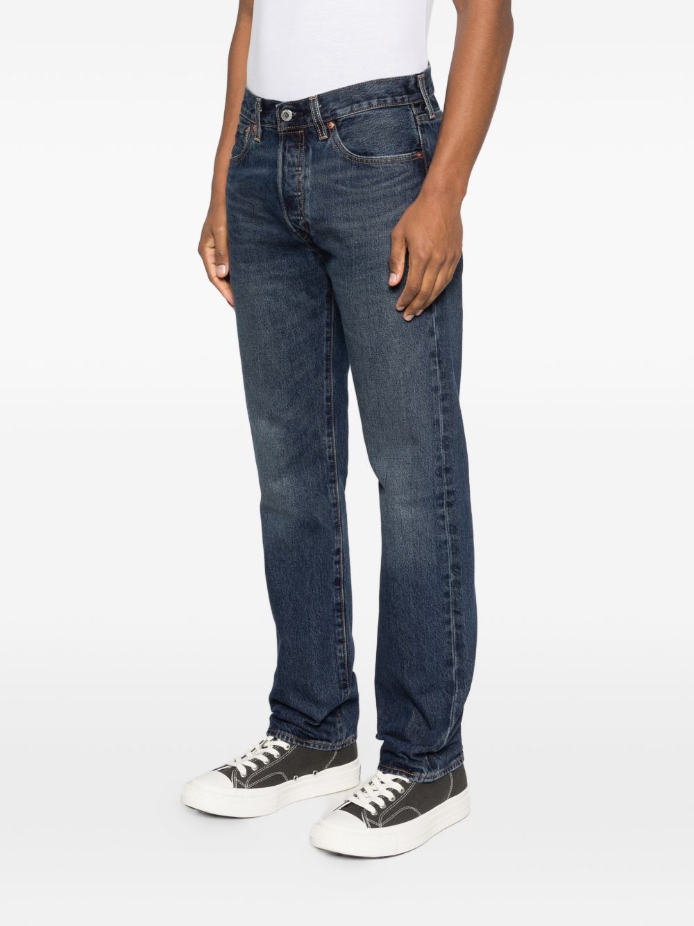 Jeans 501 con bottoni in blu Levi's - uomo 