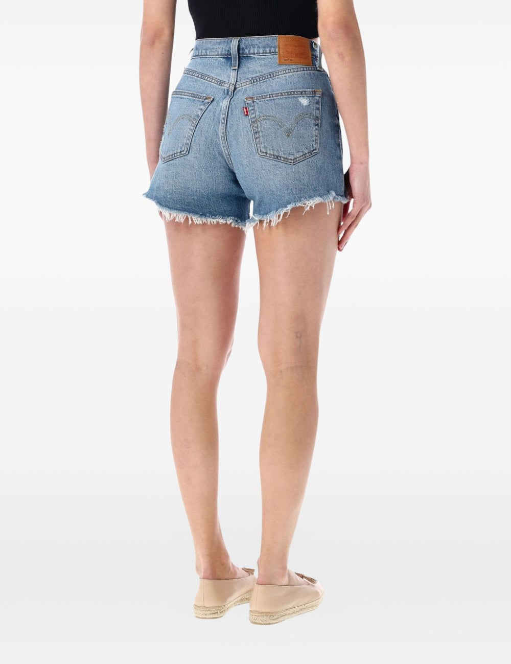 Pantaloncini sfrangiati 501® curve in blu Levi's - donna 