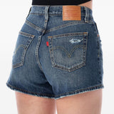 Pantaloncini sfrangiati 501® curve in blu Levi's - donna 