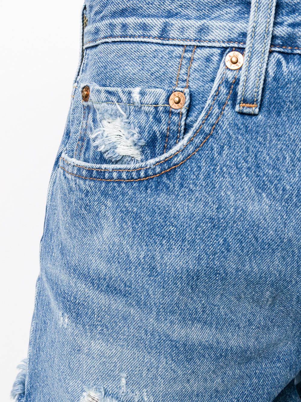 Shorts denim con effetto vissuto in blu Levi's - donna 