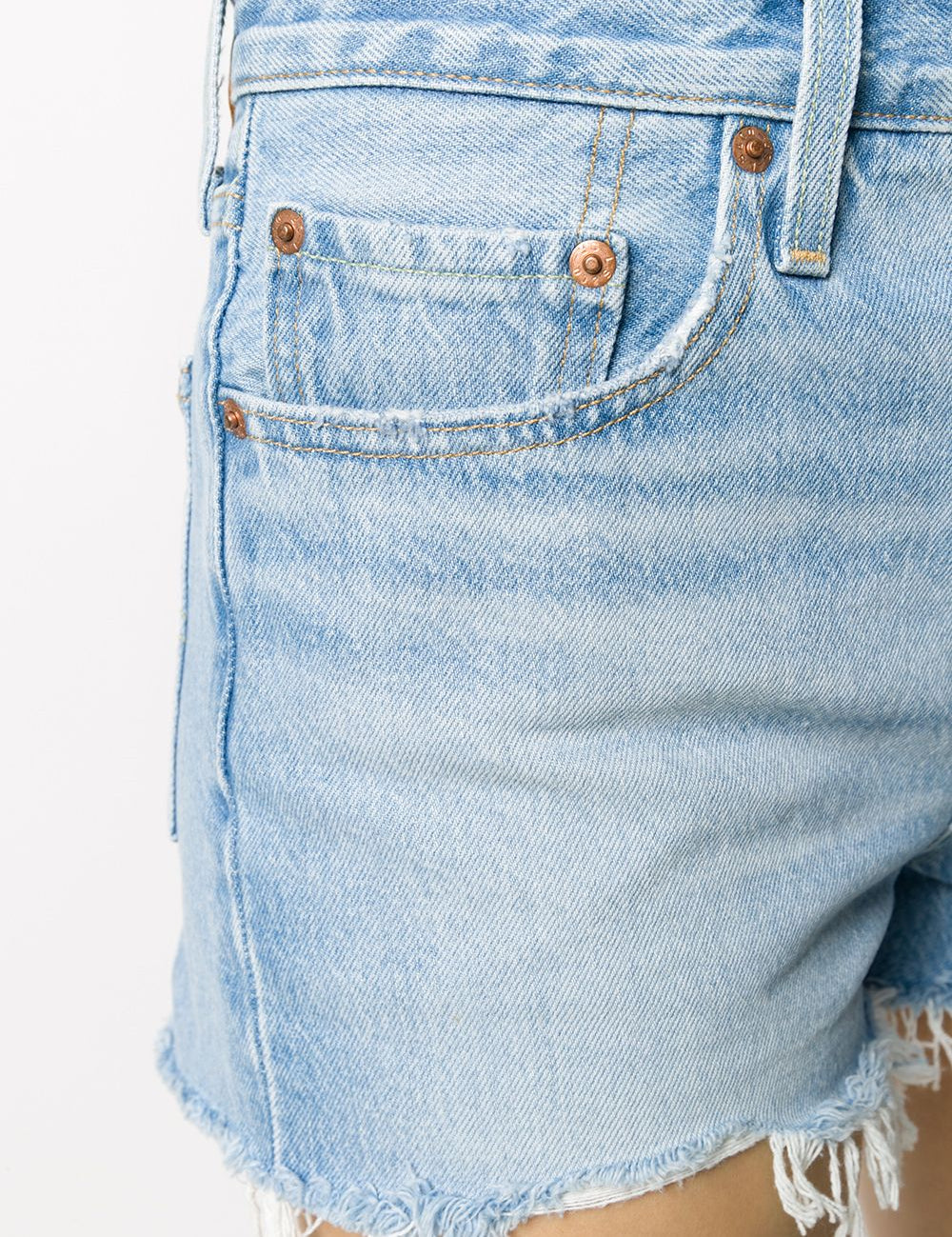 Shorts denim con effetto vissuto in blu Levi's - donna 