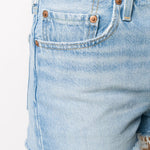 Shorts denim con effetto vissuto in blu Levi's - donna 