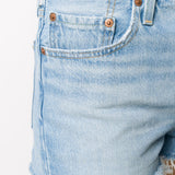 Shorts denim con effetto vissuto in blu Levi's - donna 