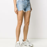 Shorts denim con effetto vissuto in blu Levi's - donna 