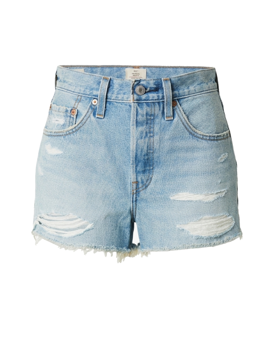 Shorts in denim 501 in celeste Levi's - donna 