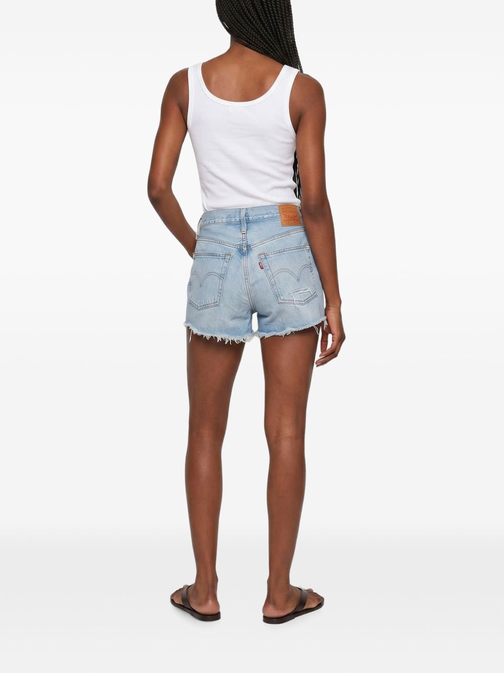 Shorts in denim 501 in celeste Levi's - donna 