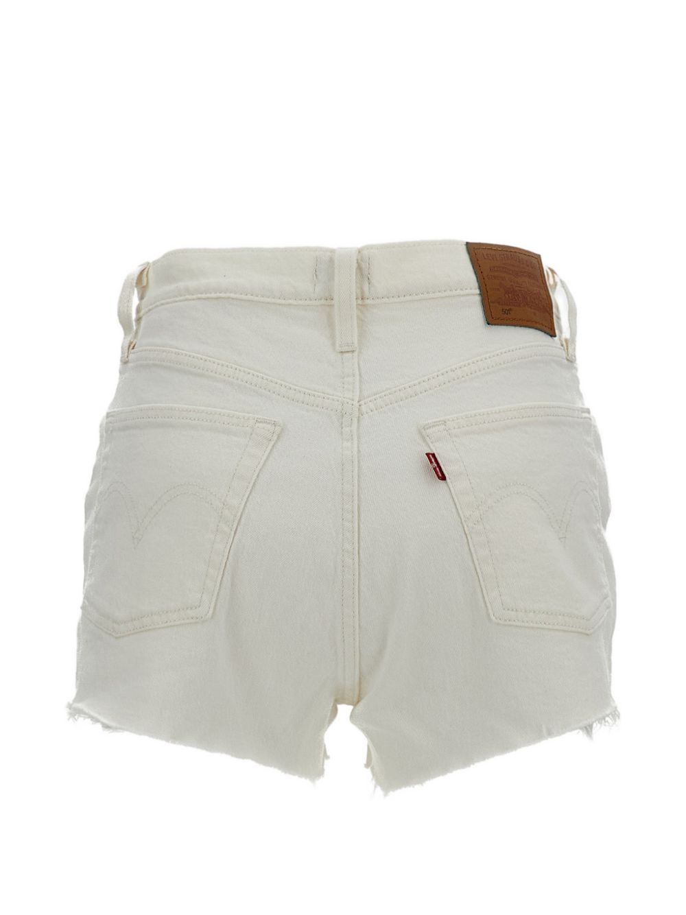 Shorts con frange 501 in bianco Levi's - donna 
