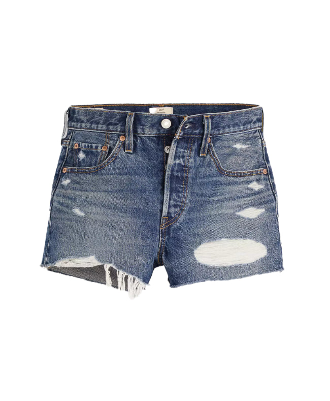 Shorts in denim in blu 