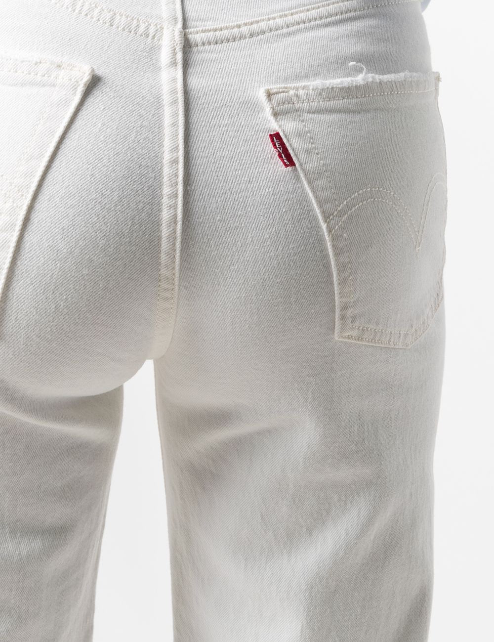 Jeans dritti a vita alta in bianco Levi's - donna 