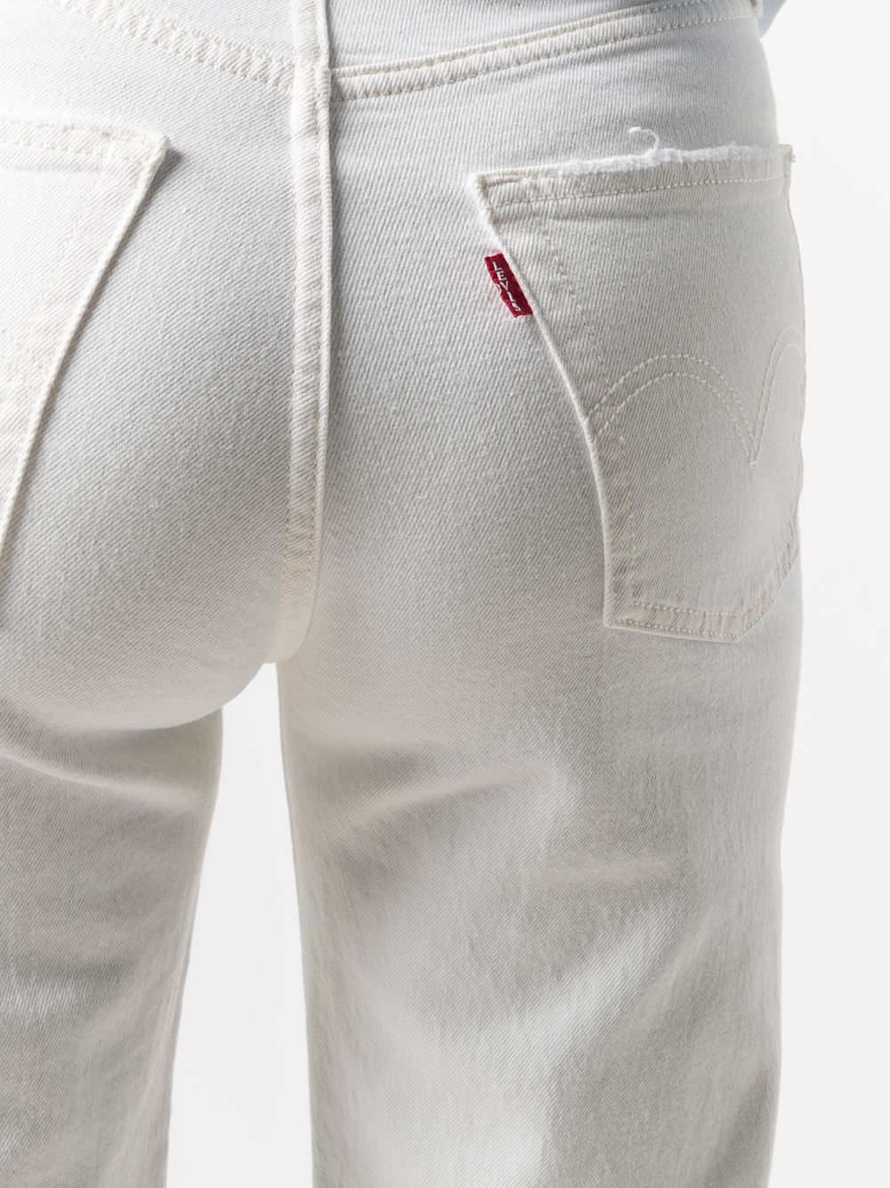 Jeans dritti a vita alta in bianco Levi's - donna 