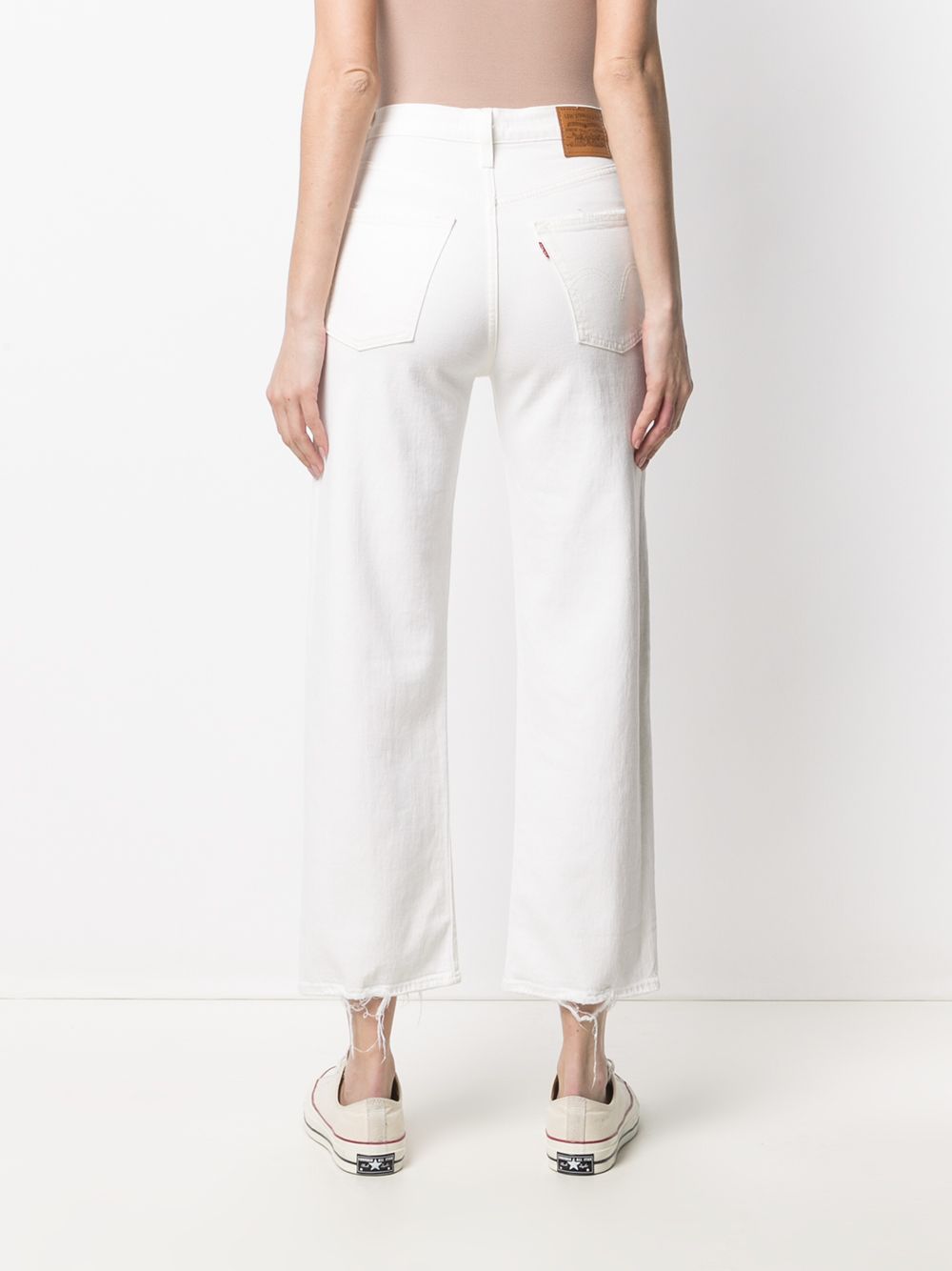 Jeans dritti a vita alta in bianco Levi's - donna 