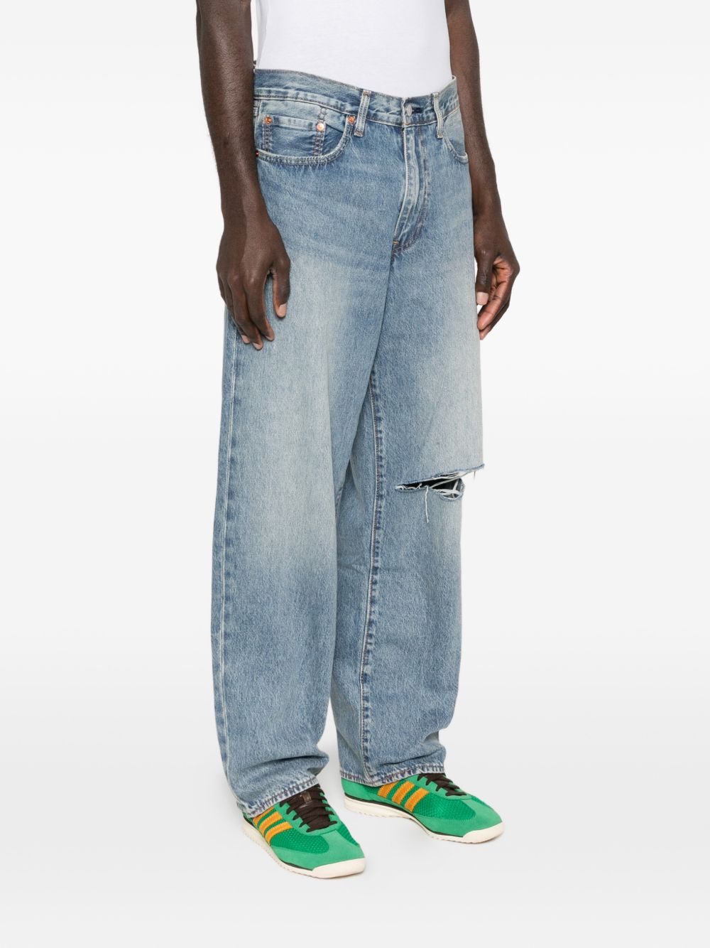 Jeans 578 Baggy con effetto vissuto in blu Levi's - uomo 