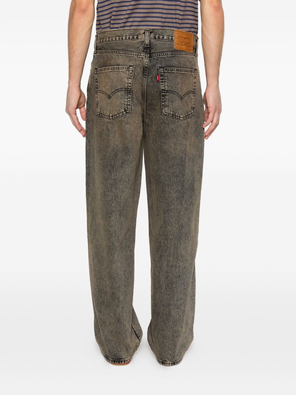 578 jeans larghi scoloriti in beige e grigio Levi's - uomo 