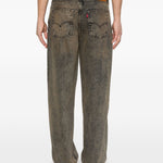 578 jeans larghi scoloriti in beige e grigio Levi's - uomo 